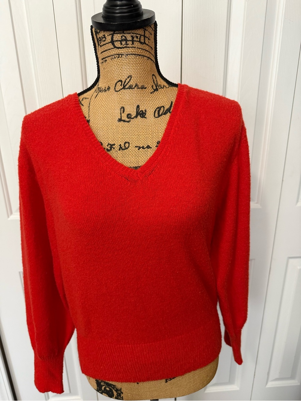 A New Day Red V-Neck Sweater